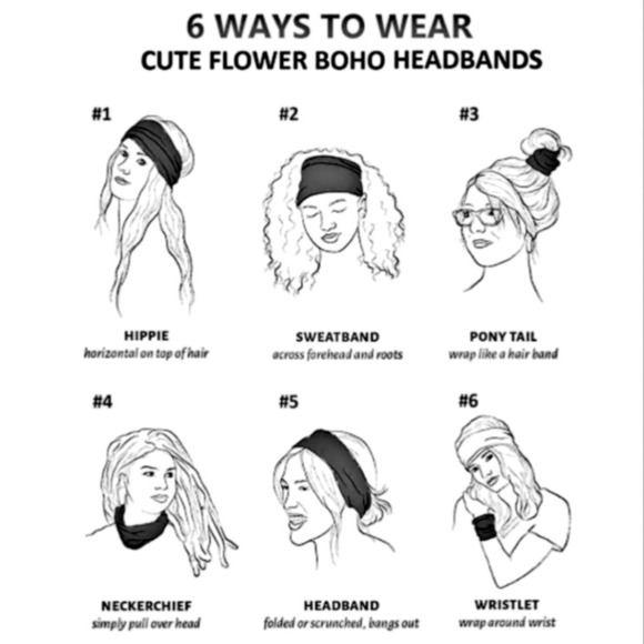 Luna Deep Blue Bohemian Headband Wide Boho Style Hair Accessories Celestial - Picture 3 of 3